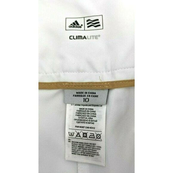 Adidas White Pants Climalite Golf Size 10 - Picture 7 of 12